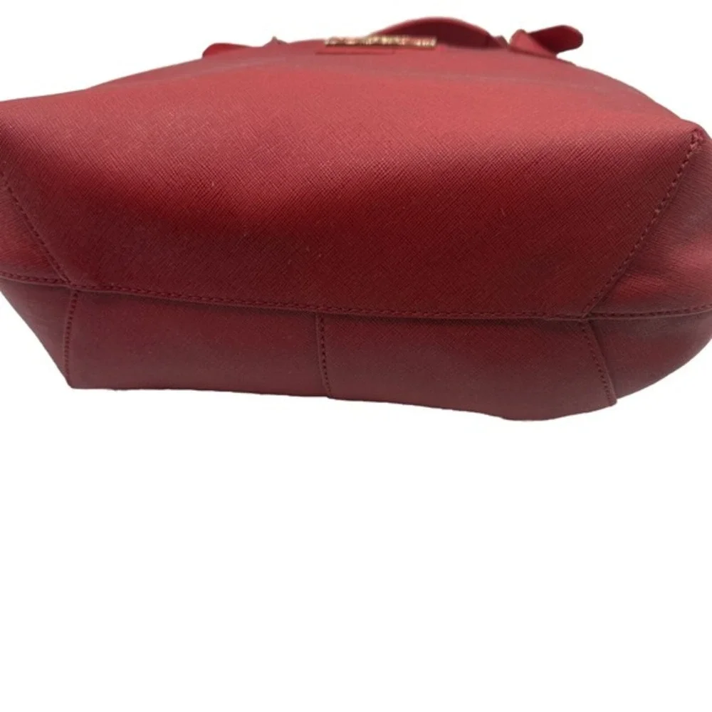 Dkny red saffiano